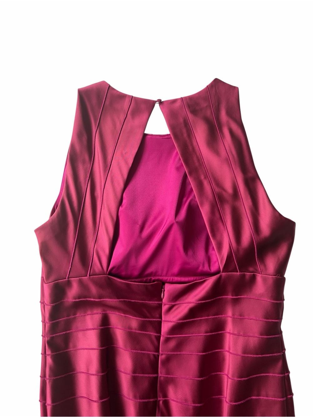 NWT- Kay Unger Magenta Mermaid Formal Gown Size-14 - Picture 3 of 10